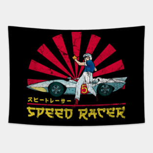 Speed Racer Retro Vintage Tapestry
