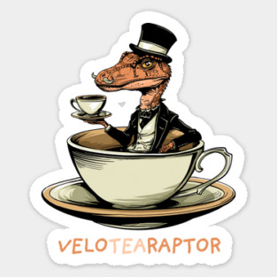 Tea Raptor Sticker