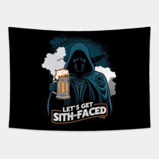 Let's get S*th Faced Emperor Dark Side Drinkers Club Tapestry