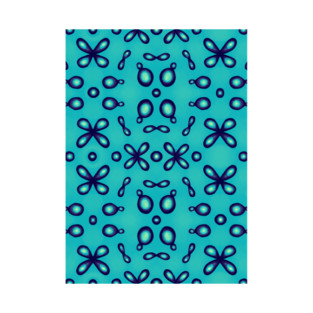 Blue Atomic Orbitals Organic Chemistry Pattern T-Shirt