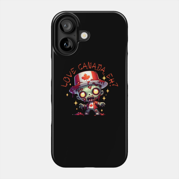 Zombie Canada Day Phone Case by HolidayBug