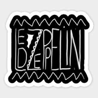 Led Zepplin Rock Band Music Sticker