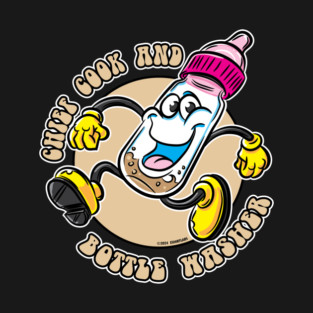 Chief Cook and Bottle Washer Baby Bottle Mascot T-Shirt