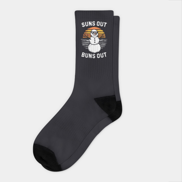 Suns Out Buns Out Socks by MakerMind8.2