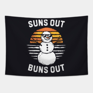 Suns Out Buns Out Tapestry