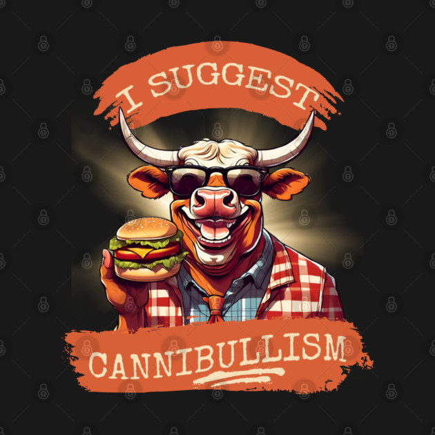 I Suggest Cannibullism by Kenny The Bartender's Tee Emporium