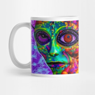 Psychedelic Alien Mug