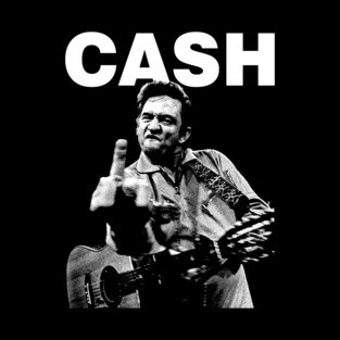Johnny Cash - Middle Finger Vintage Tapestry