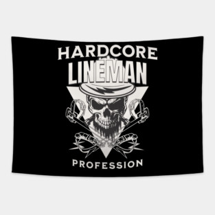 Hardcore Lineman Tapestry