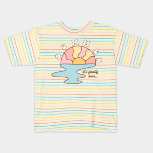 Summer is Finally Here Kids T-Shirt