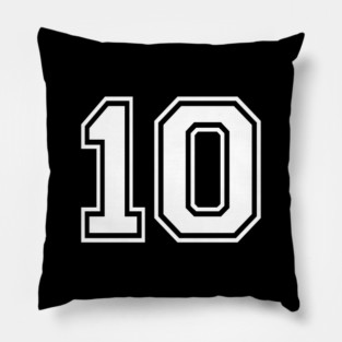 JERSEY NUMBER 10 Pillow