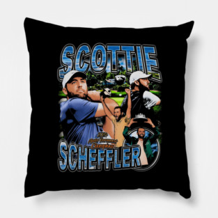 Scottie Scheffler Vintage Collage Pillow