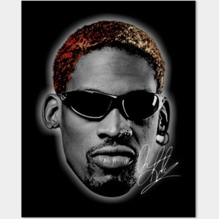 Dennis Rodman Head Posters and Art