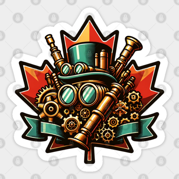 Steampunk Canada Day Sticker by HolidayBug