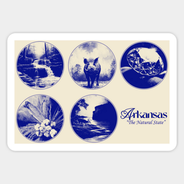 Scenes of Arkansas Sticker by rt-shirts