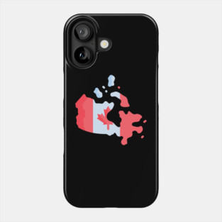 Canada Day Flag Map Phone Case