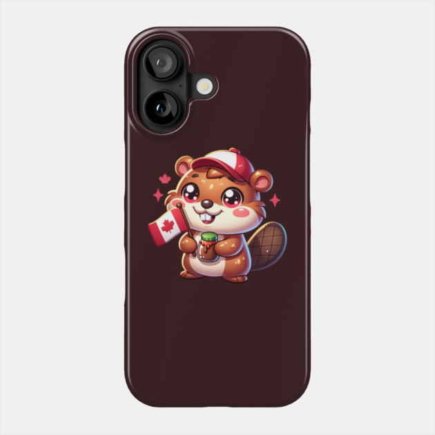 Canada Day Cute Beaver Phone Case by HolidayBug