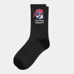 You Free Tonight Bald Eagle 4th Of July Socks