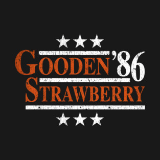 Gooden and Strawberry 1986 Mets Vintage T-Shirt