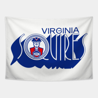Vintage Virginia Squires ABA Basketball 1972 Tapestry