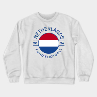 Netherlands Euro Football 2024 Design Crewneck Sweatshirt