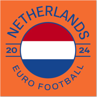 Netherlands Euro Football 2024 Design Posters and Art
