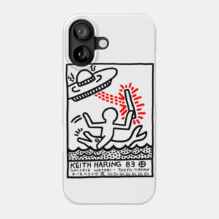 Keith Haring Galerie Watari Exhibition Poster (1983) Phone Case