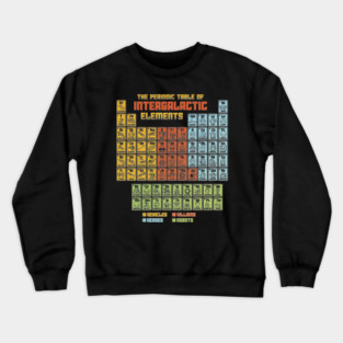 The Periodic Table of Intergalactic Elements Crewneck Sweatshirt