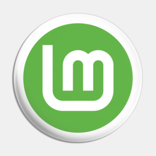 Linux Mint Logo - Monochrome Edition Pin