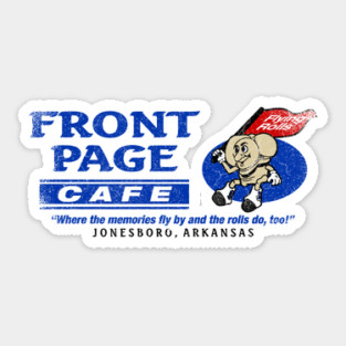 Front Page Cafe Sticker