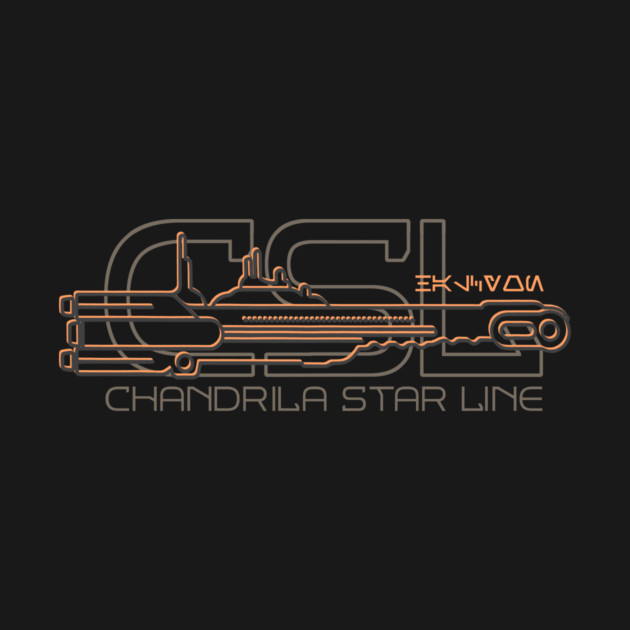 CSL - Ship logo T-shirt by Chandrila Connection