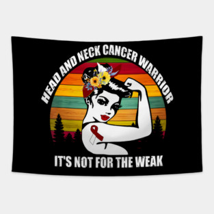 Head And Neck Cancer Awareness Gifts Warrior Support Tapestry