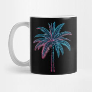 Vaporwave palm tree Mug