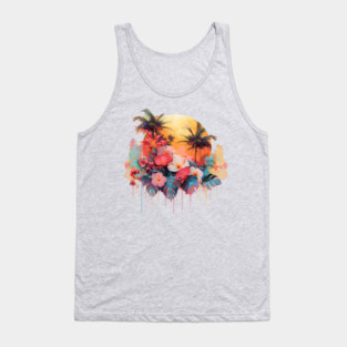 Hawaiian Tropical Tank Top