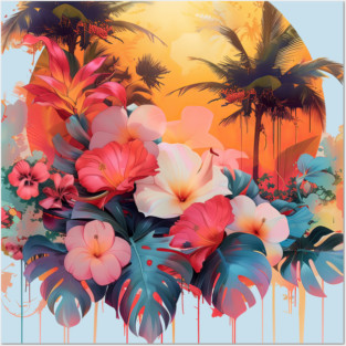 Hawaiian Tropical Posters and Art