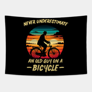 NEVER UNDERESTIMATE AN OLD MAN Tapestry