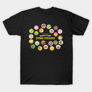 Scratch N Sniff Stickers T-Shirt