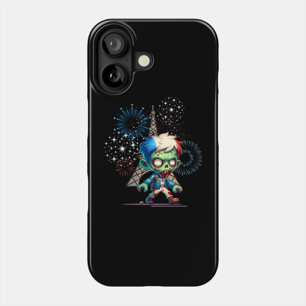 Zombie Bastille Day Phone Case by HolidayBug