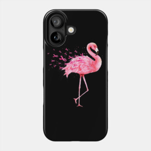 Cute Flamingo Pink Ribbon Breast Cancer Awareness Phone Case