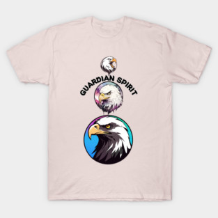 Bald Eagle: Guardian Spirit, Bald Eagle face, Bald Eagle art, Bald Eagle gift, Anniversary gift, Birthday gift. T-Shirt
