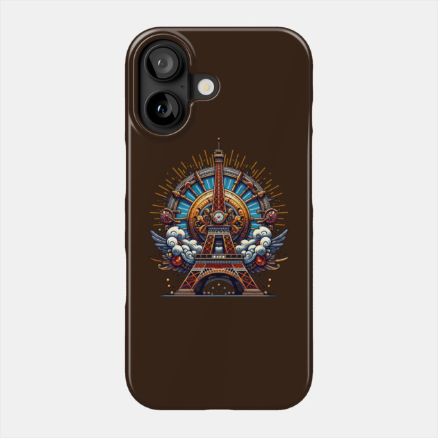 Steampunk Bastille Day Eiffel Tower Phone Case by HolidayBug