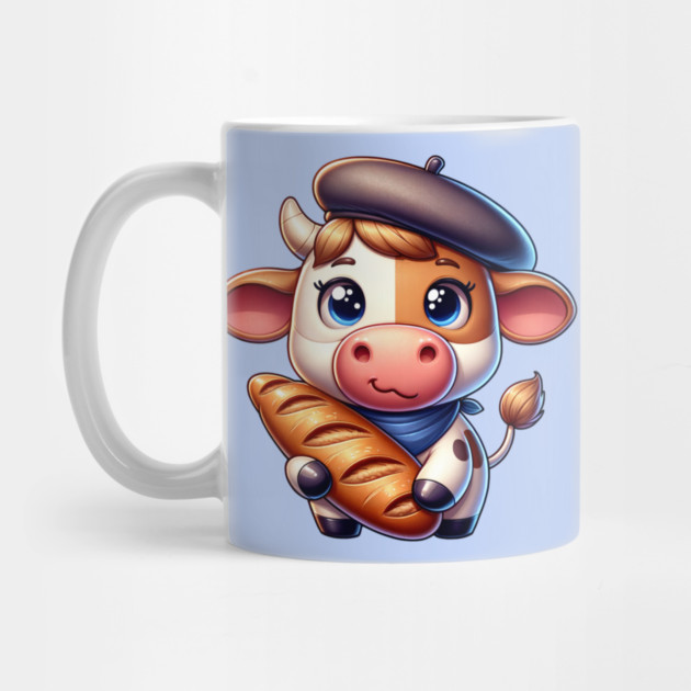 French Cow with Baguette by HolidayBug