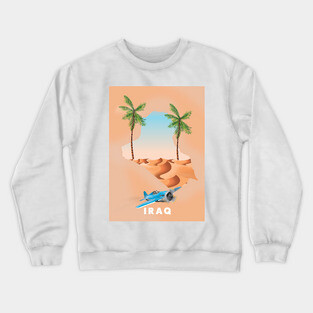 Iraq Travel poster Crewneck Sweatshirt