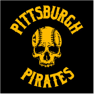 Pirates Baseball Skull Posters and Art