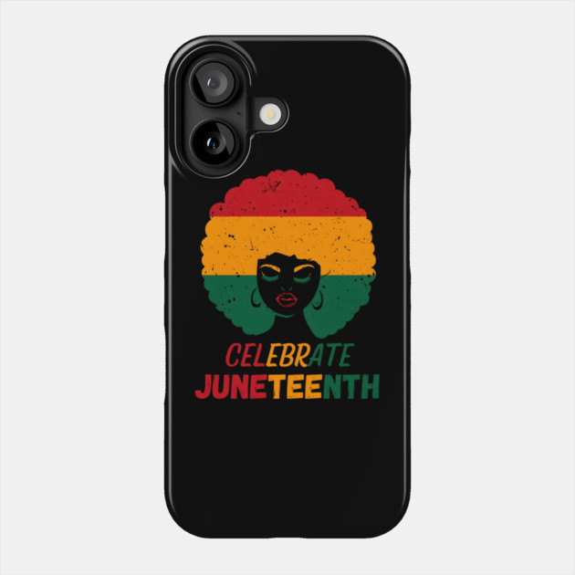 Celebrate Juneteenth: Afro Pride & Freedom Phone Case by MakerMind8.2