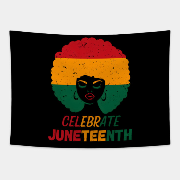Celebrate Juneteenth: Afro Pride & Freedom Tapestry by MakerMind8.2