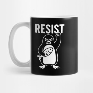 Resist-Penguin Mug