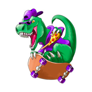 Radical skateboarding T-Rex! T-Shirt