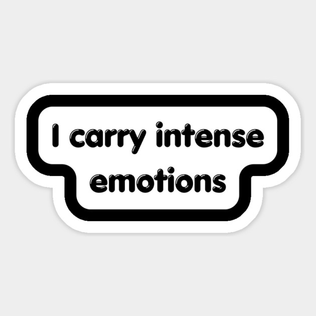 I carry emotion Magnet by Low Life Shirts
