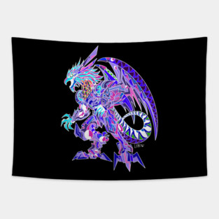 quetzalcoatl mexican mecha robot kaiju ecopop in totonac patterns art Tapestry